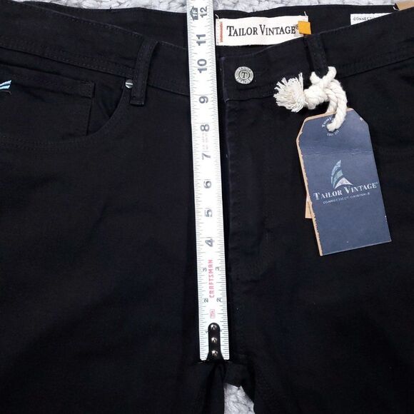 Tailor Vintage Canaan Slim Fit Stretch Black Jeans Men's Size 36 x 32 Stretch - Picture 9 of 9